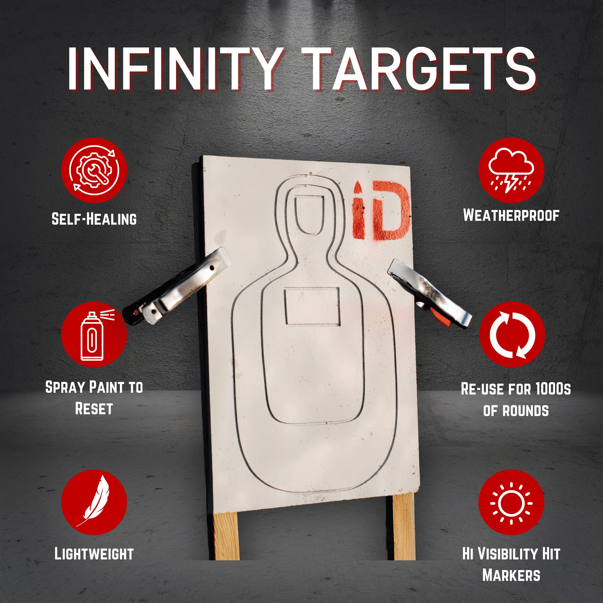 TQ-20 Infinity Target, Stand & Paint Bundle