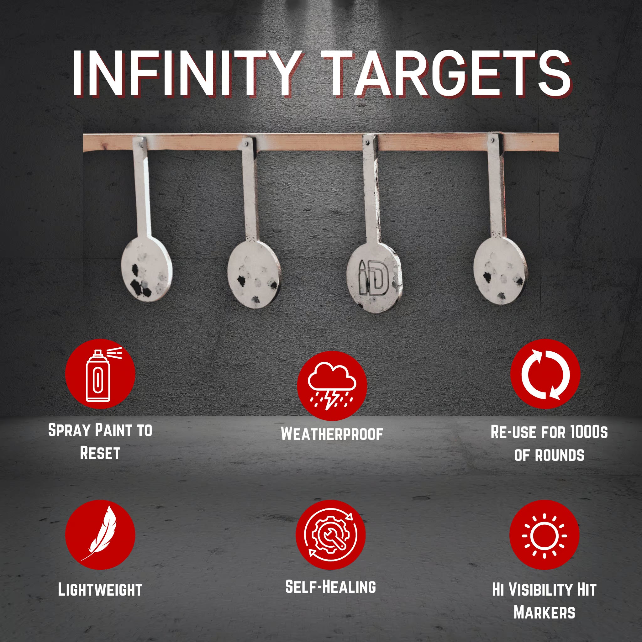 Rubber Gong Target Hangers