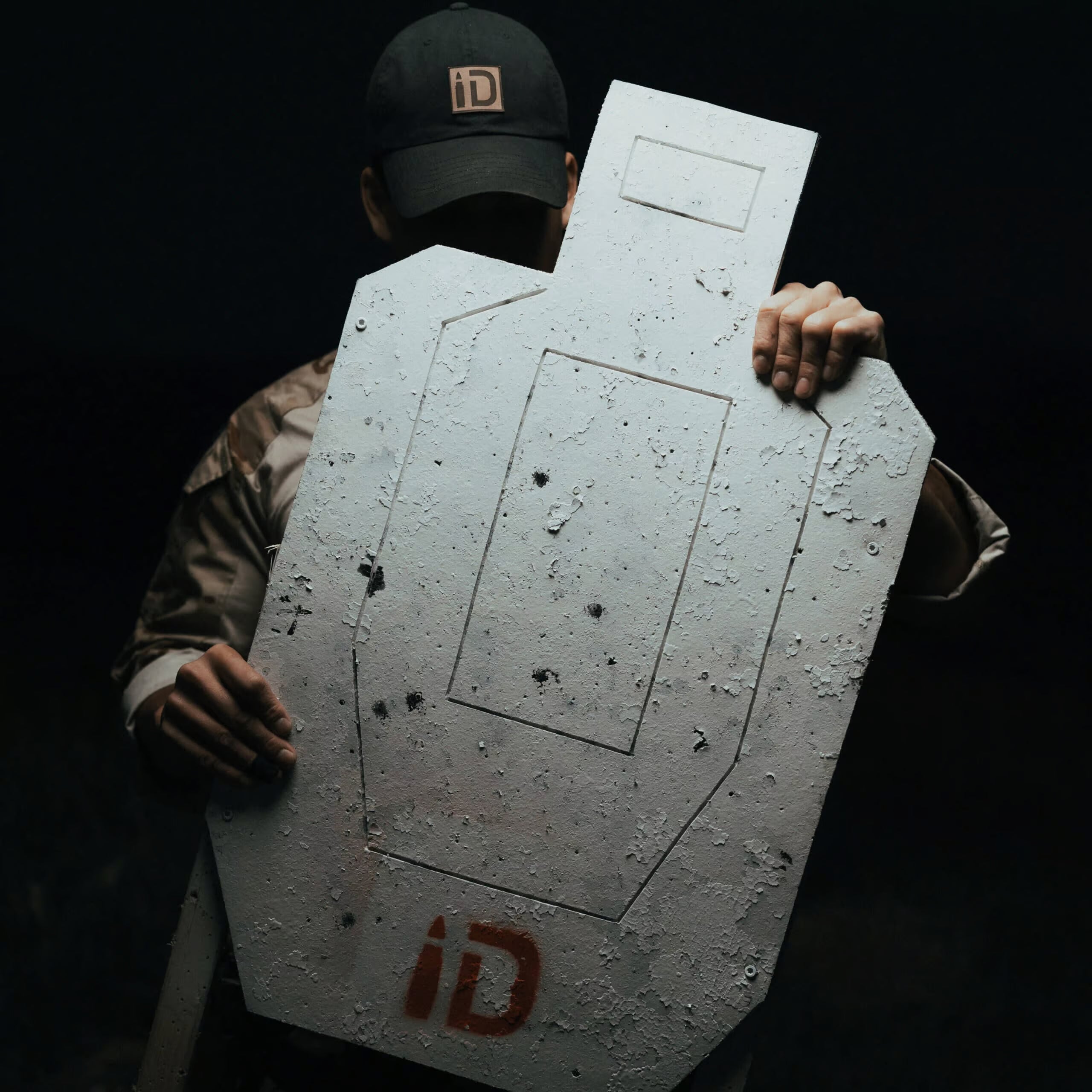 Infinite Defense self healing rubber target silhouette ID hat elijah lorence