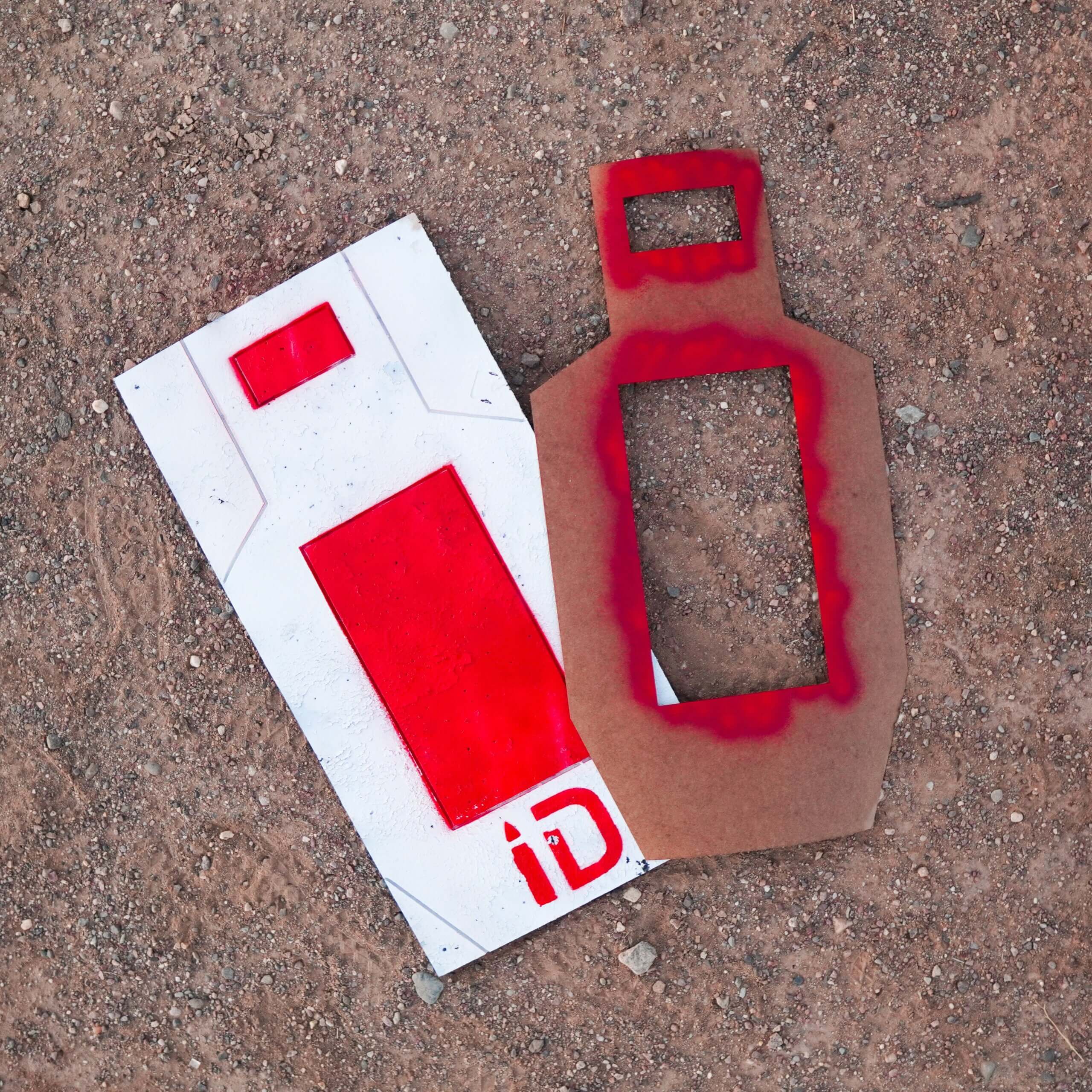 USPSA Target Paint Stencil