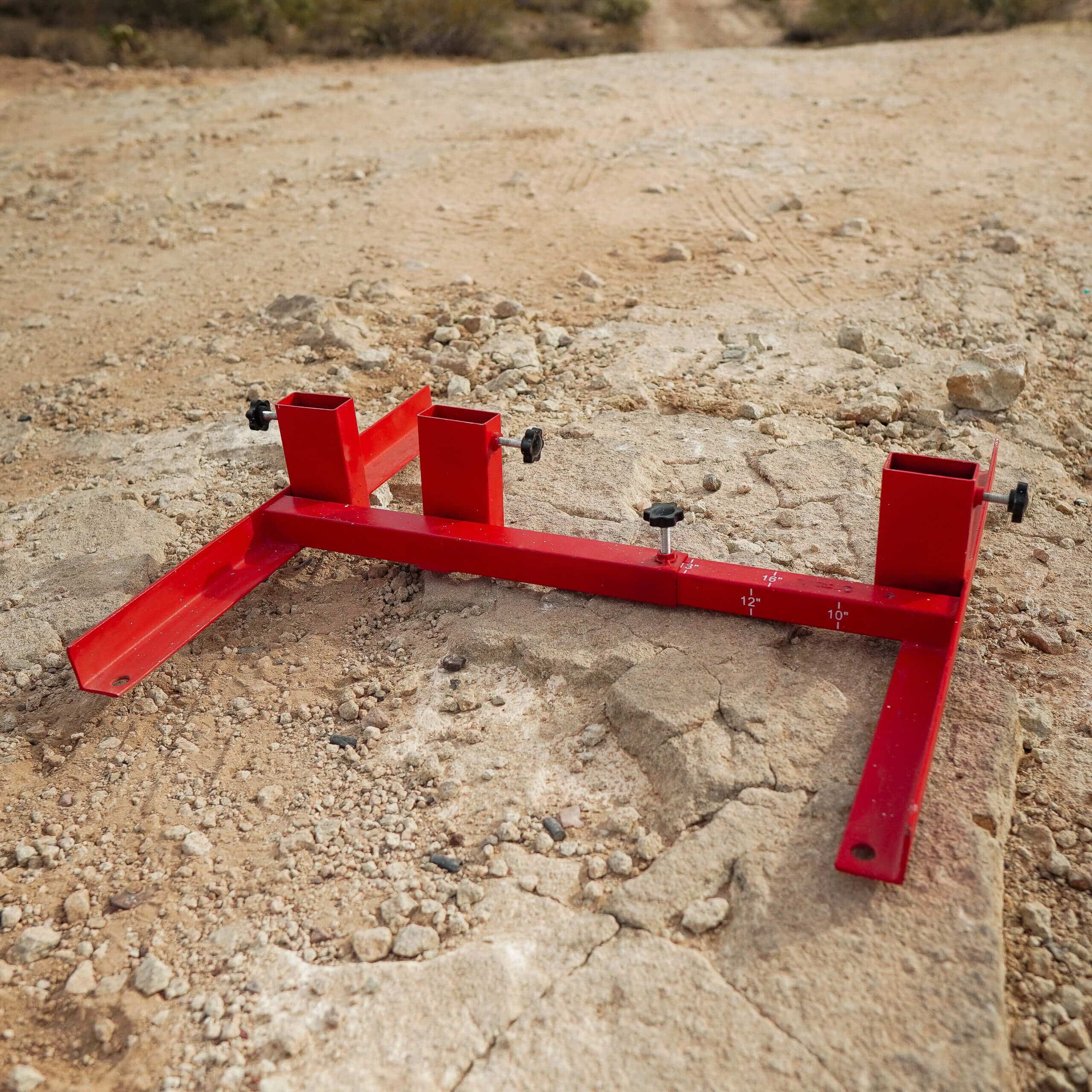 Adjustable Infinity Target Stand Product photo in red