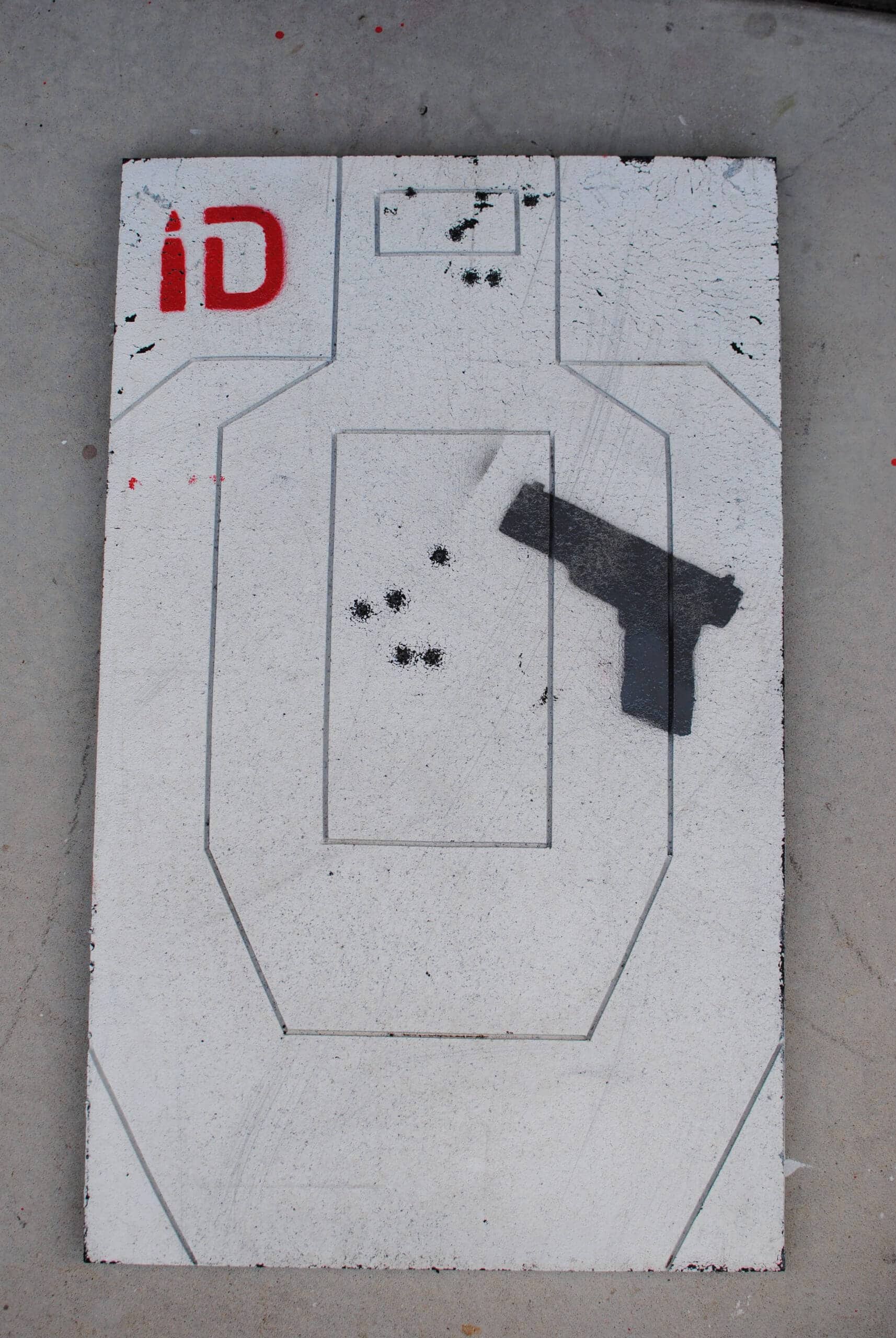 Handgun/Threat Stencil