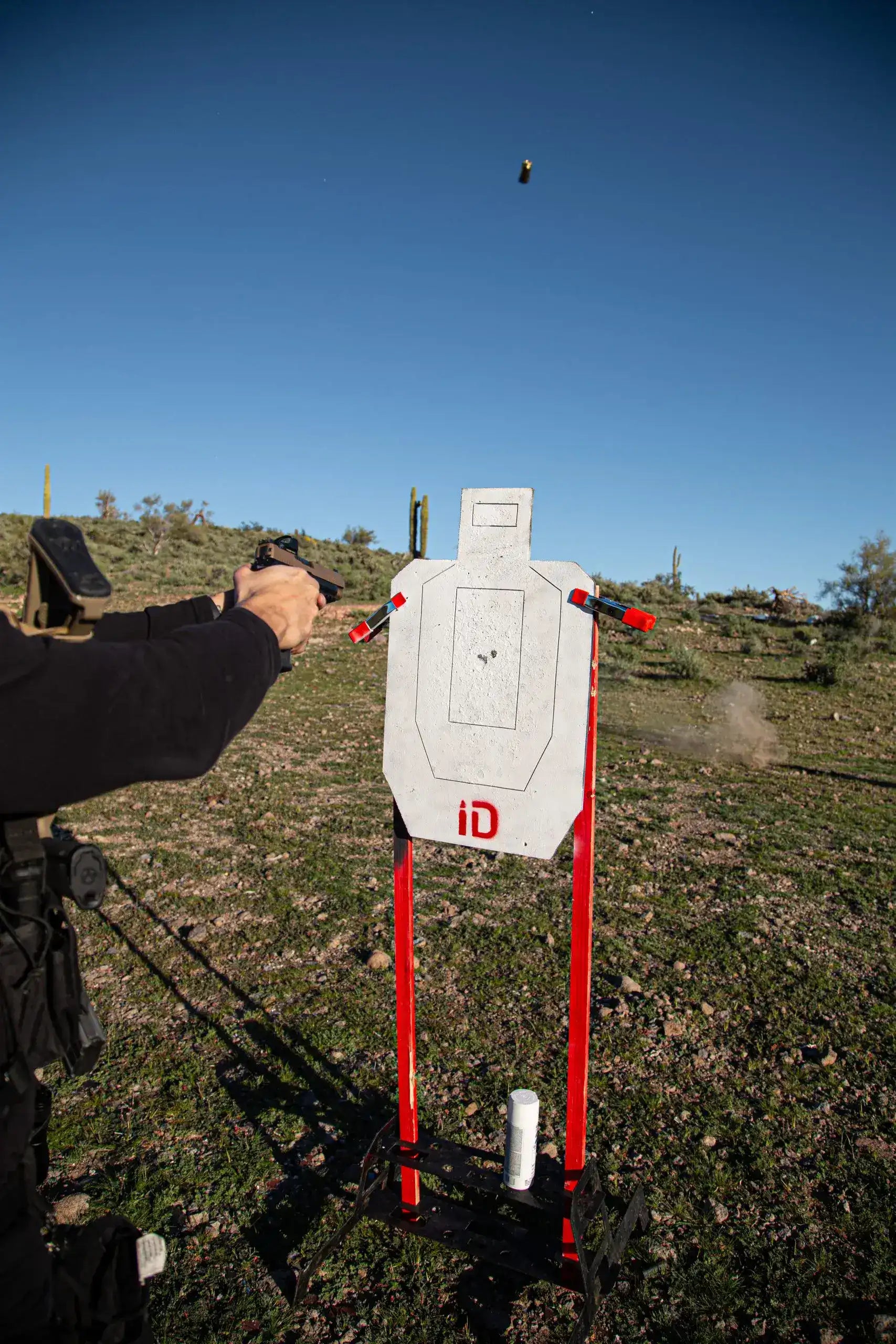 Gen 2 infinity target silhouette being shot