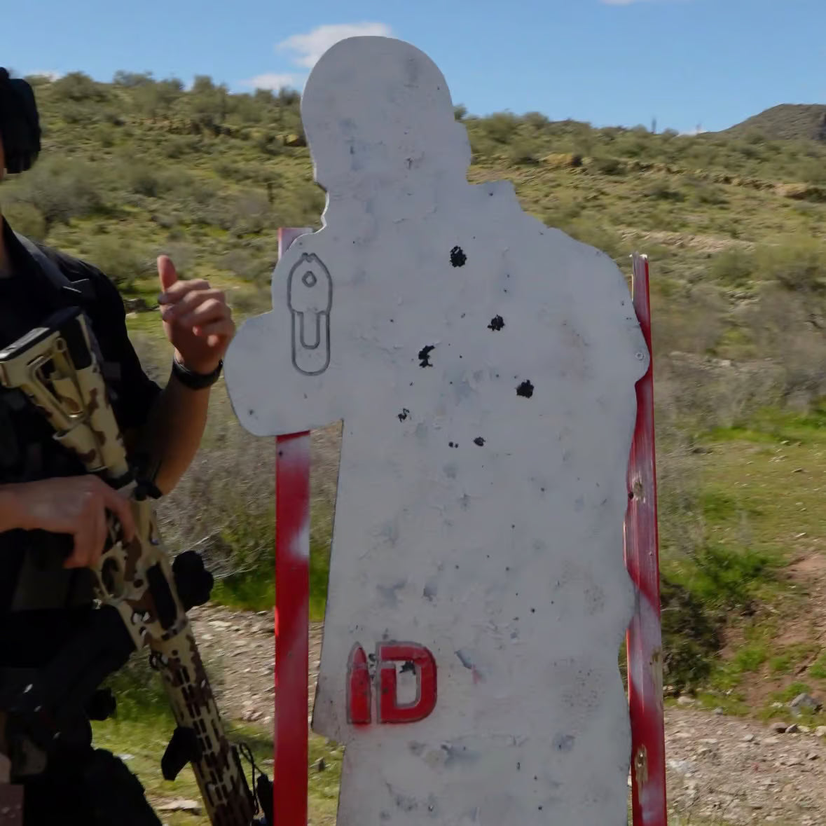 6 Foot Infinity Target Silhouette